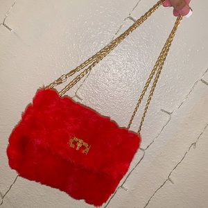 Furry crossbody